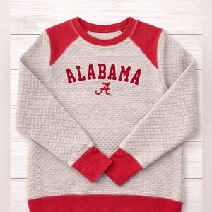 Knights Apparel- Kids Gray quilted Alabama pullover sweater sz L (12-14)